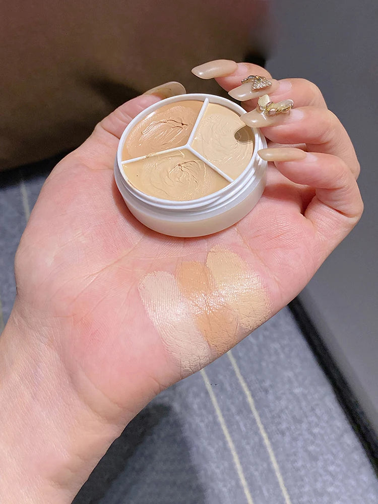 Three Color Concealer To Cover Spots Pimples Black Eye Circles Lacrimal Groove Repair Foundation Make Up And Makeup Makeup