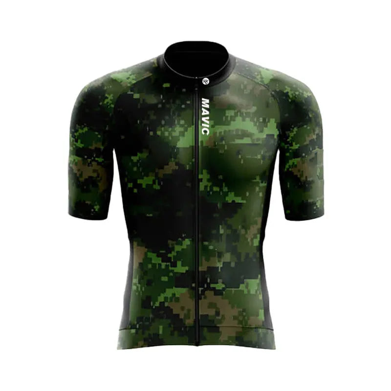 Ensemble de cyclisme d'été RX MAVIC pour homme – Maillot et short de vélo de route respirants à manches courtes pour l'entraînement en équipe