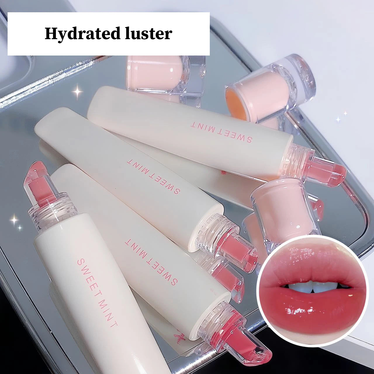 SWEET MINT Lip Jelly Lip Glaze Moisturizing Lip Brightening Mirror Lip Glaze