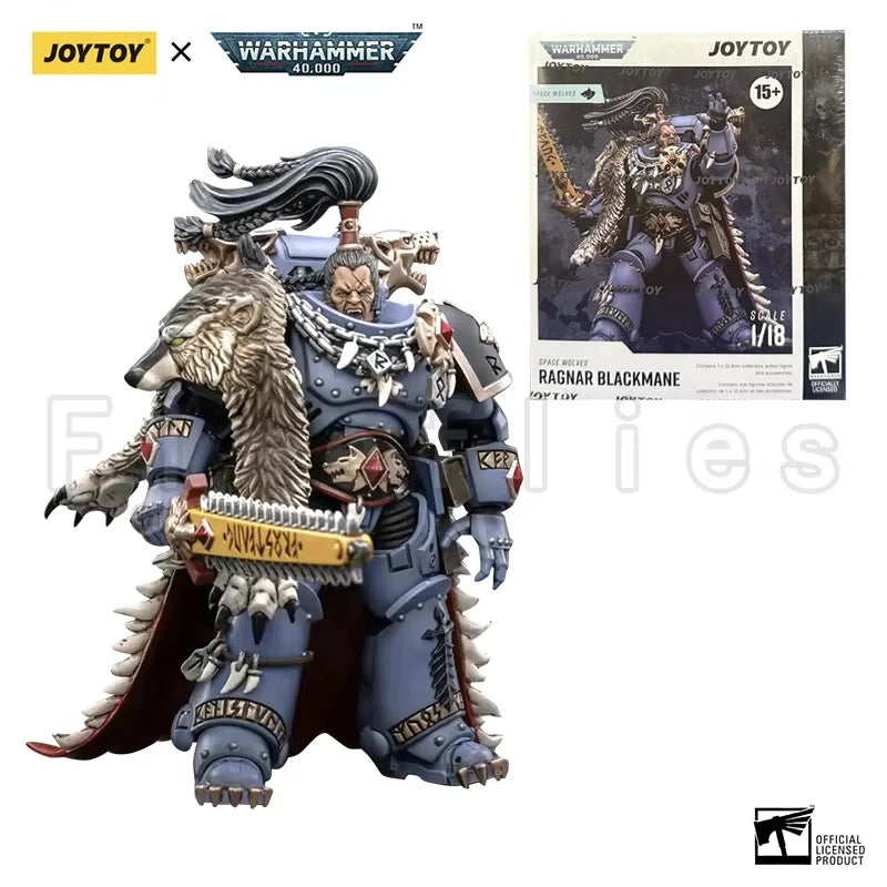 1/18 JOYTOY Actionfigur – Warhammer 40K Horus Heresy Space Wolves Logan Ghostwolf Mecha Modell