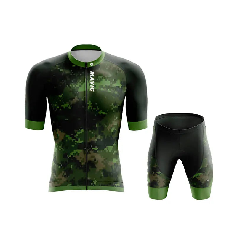 Ensemble de cyclisme d'été RX MAVIC pour homme – Maillot et short de vélo de route respirants à manches courtes pour l'entraînement en équipe
