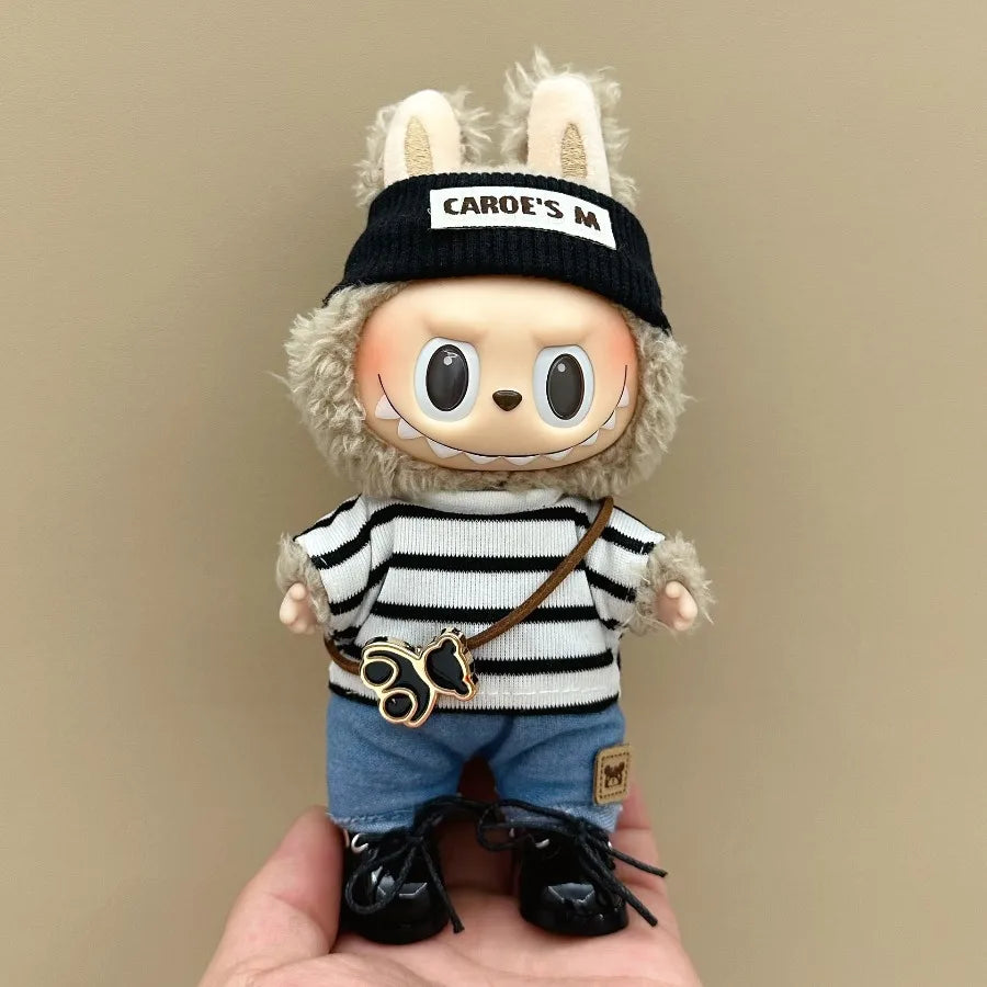 For 17cm V1V2 Labubu Doll Fashion New Style Set Doll Replacement Clothing