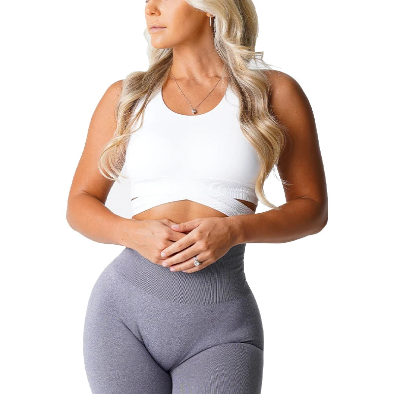 Bra Top Spandex Woman Fitness Elastic Breathable Breast Enhancement Leisure Sports Underwear
