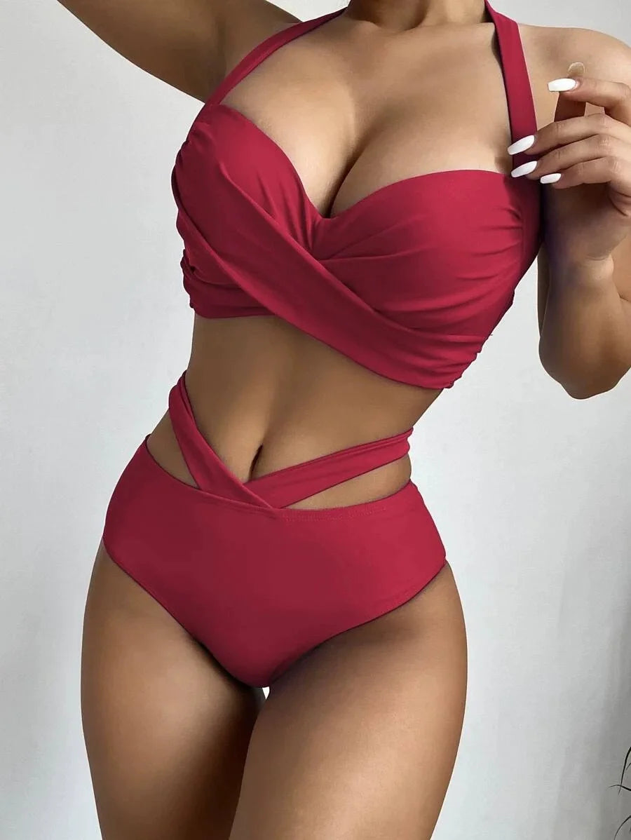 Print Push-Up Bikini Set – Brazilian Two-Piece Swimsuit for Women