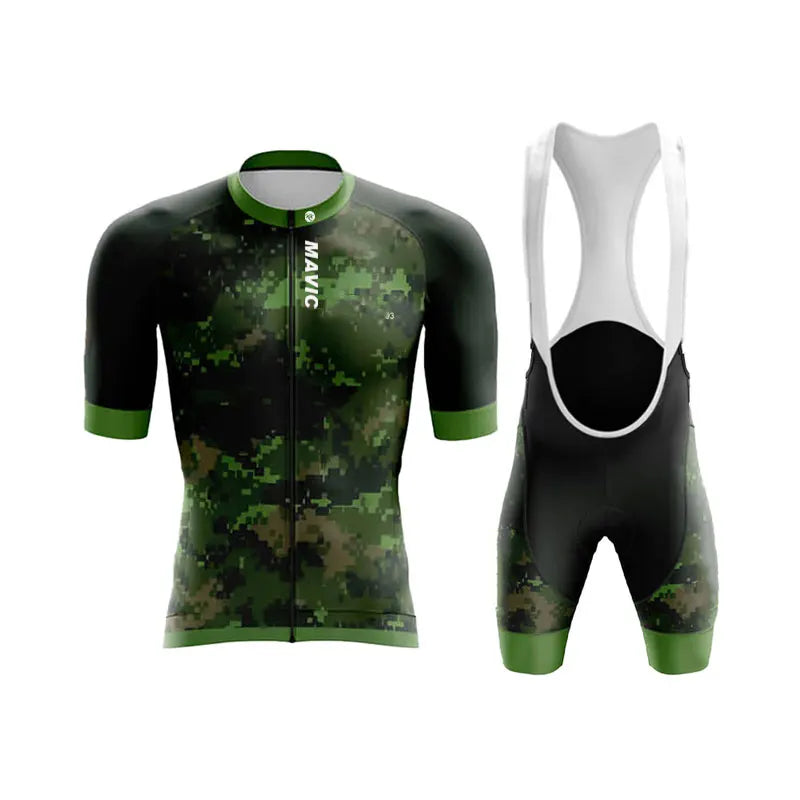 Ensemble de cyclisme d'été RX MAVIC pour homme – Maillot et short de vélo de route respirants à manches courtes pour l'entraînement en équipe