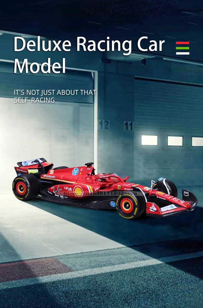 1:43 2023-2024 F1 Scuderia Ferrari SF24 SF23 Diecast-modus