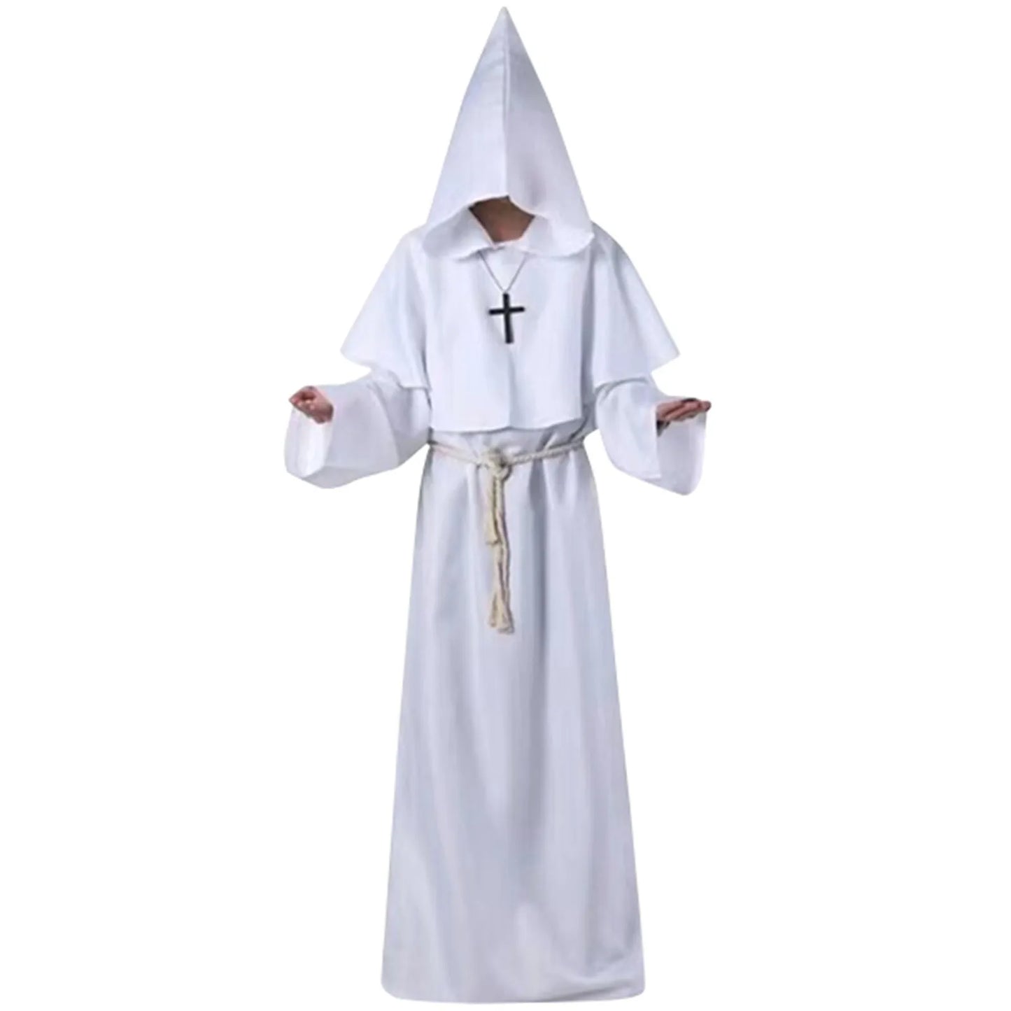 Monk Clothing Ancient Costume Medieval Monk Robe Wizard Clothing Priest Clothing Halloween Cos Costume