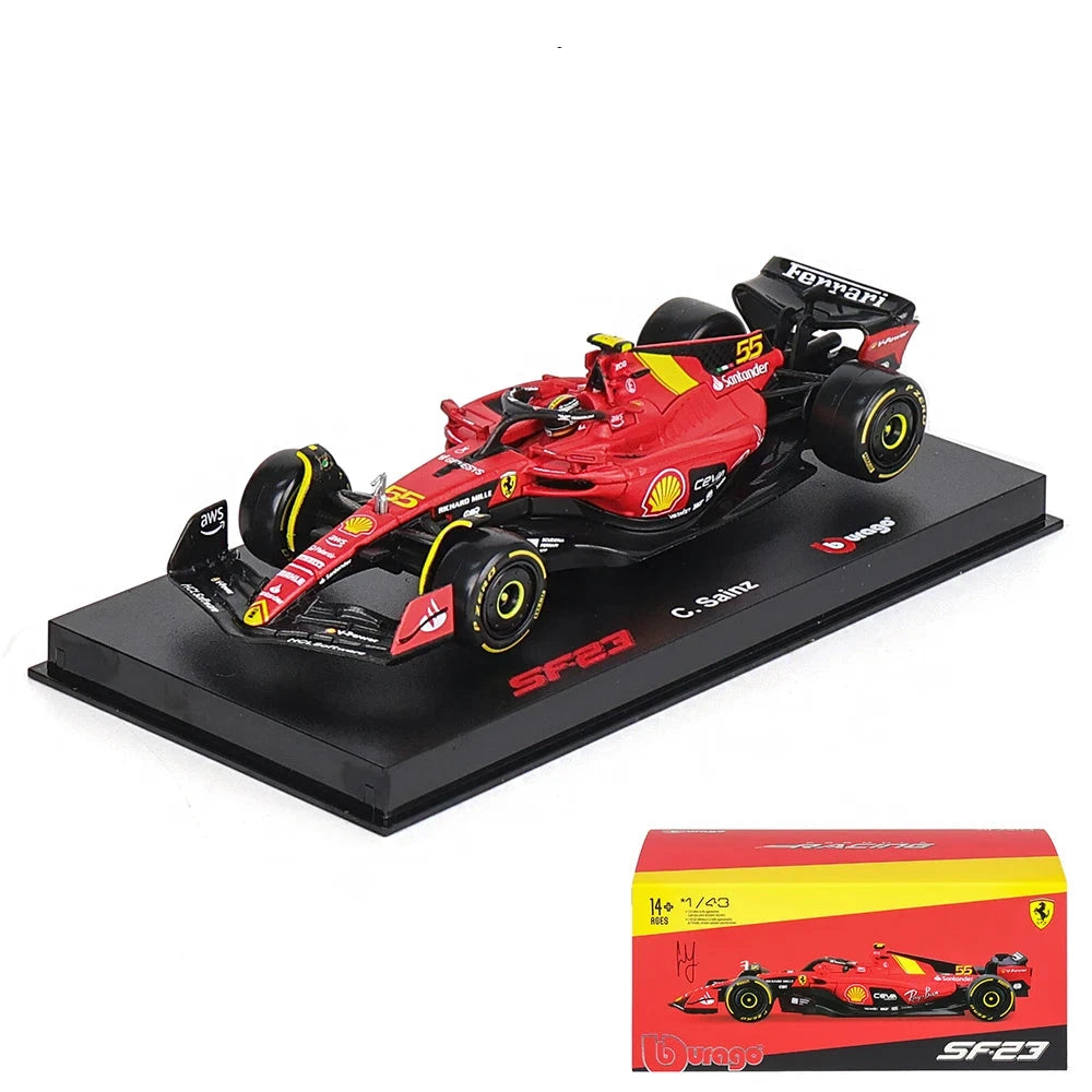 1:43 2023-2024 F1 Scuderia Ferrari SF24 SF23 Diecast-modus