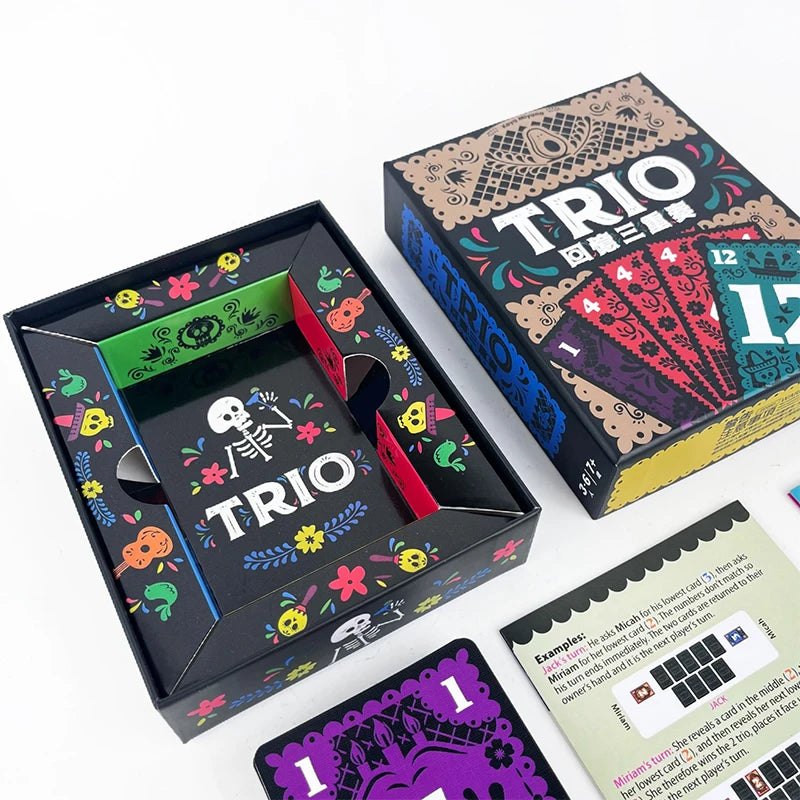Trio – Jeu de Cartes Stratégique pour Famille, Amis & Couples | Jeu de Soirée Amusant & Interactif