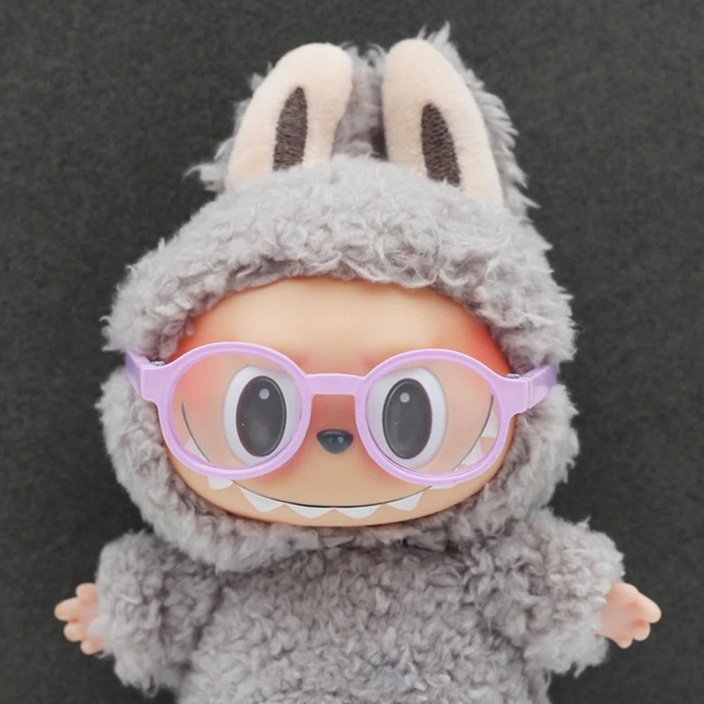 Fashionable Plastic Glasses For Labubu 3.0 Colorful Glasses Mix Match Doll Ornament Accessories Macaron BJD