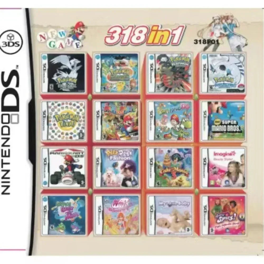 Cartouche de jeu DS/NDS/3DS/NDSL – Collection de jeux vidéo tout-en-un pour console portable