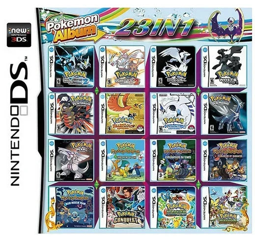 Game Combo Card voor 3DS/NDS โ 208 in 1, 510 in 1, 482 in 1, 23 in 1 Classic