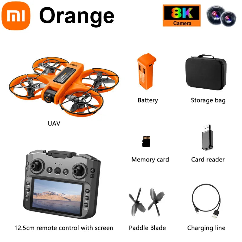 Xiaomi S156 8K Drone with 5G WiFi FPV, Obstacle Avoidance & Screen Remote – 2025 Professional Quadcopter