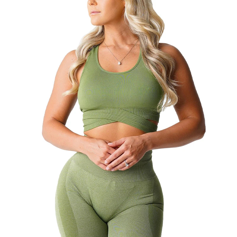 Bra Top Spandex Woman Fitness Elastic Breathable Breast Enhancement Leisure Sports Underwear
