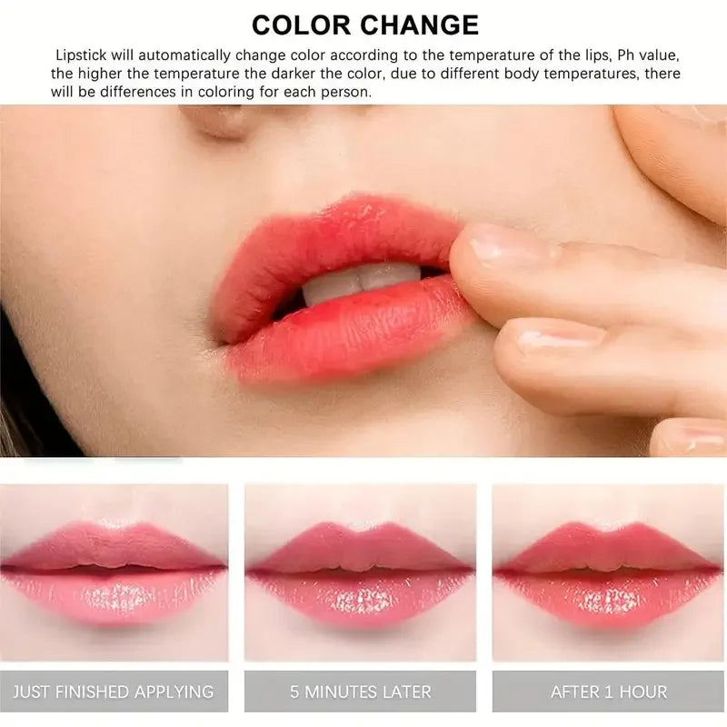 1PC Moisturizing Aloe Vera Lipstick Discoloration Lip Care Nutritious Plumper Lip Balm Magic Cosmetic Makeup Lip Beauty Care