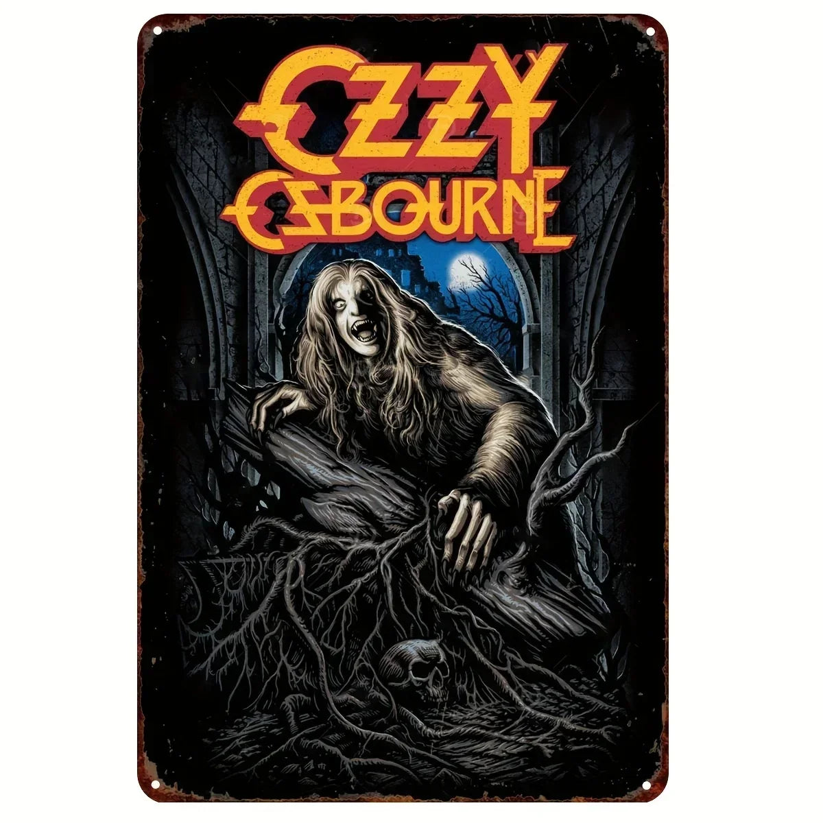 1PC Halloween Metal Sign Horror Movie Theme Shabby Iron Painting Tin Signs Wall Art Man Cave Film Theater Club Home Decoration