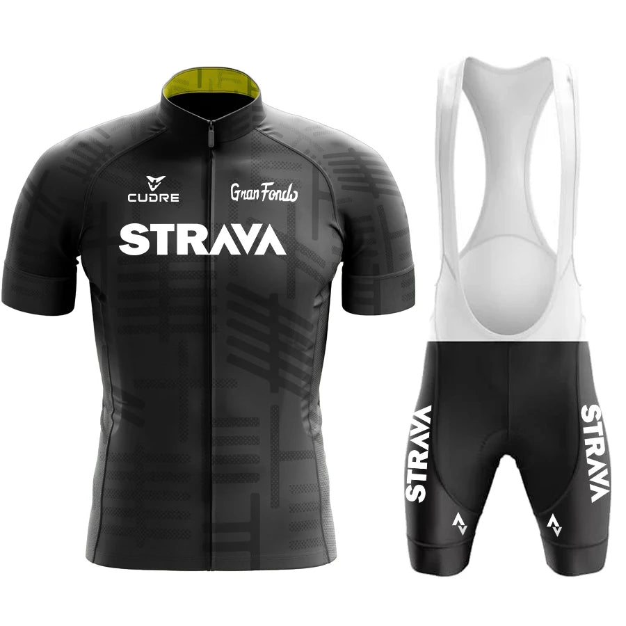 Ensemble Maillot Vélo Été Homme STRNVN – Respirant, Manches Courtes, VTT