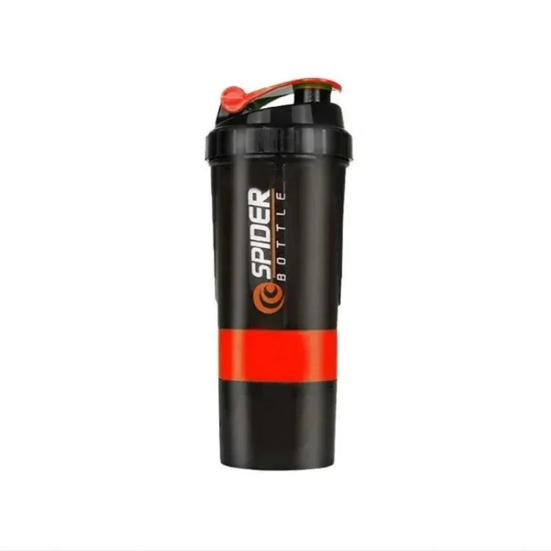 3 Layers Shaker Protein Bottle Powder Shake Cup Large Capacity Water Bottle Mixing Cup Body Building Exercise Mixing Bottle