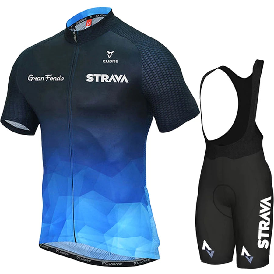 Ensemble de cyclisme d'été pour homme STRAVA Style