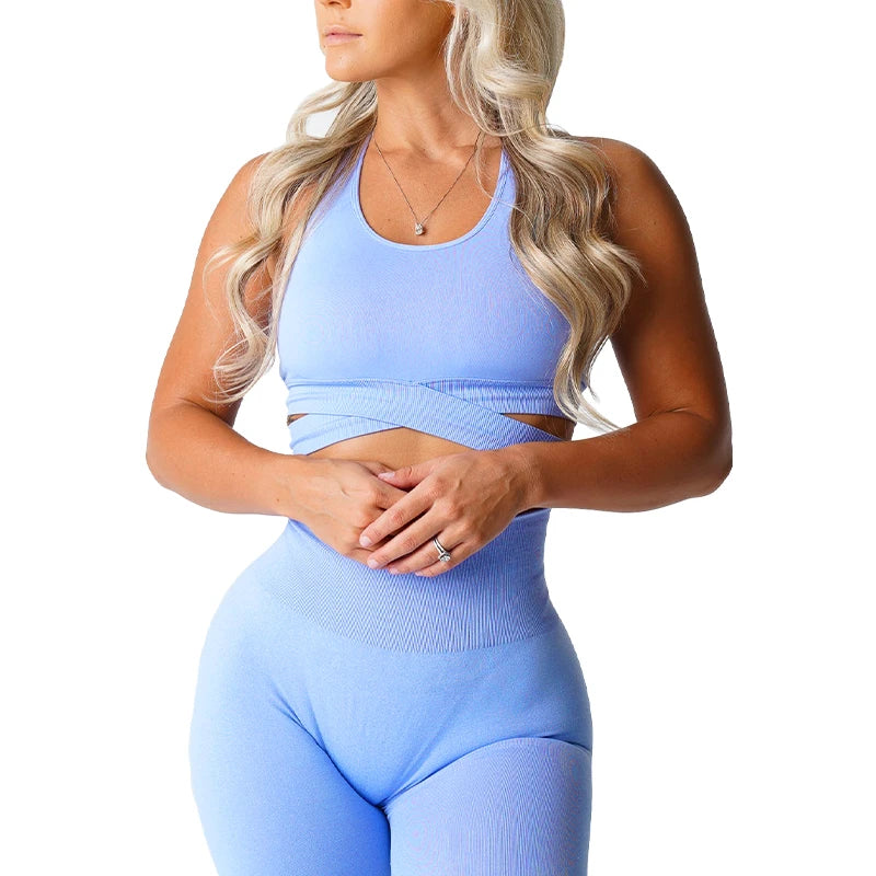 Bra Top Spandex Woman Fitness Elastic Breathable Breast Enhancement Leisure Sports Underwear