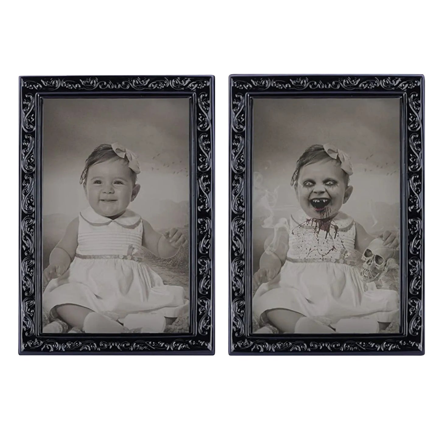 Changing Face Ghost Halloween Decoration Horror Craft Supplies Party Decor Halloween Theme Party Props 3d Ghost Picture Frame