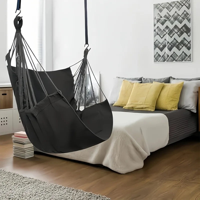 Hangout Haven™ – Chaise hamac relaxante avec sac de rangement