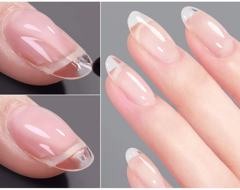 AWStorG Construction Base Gel 15ml Builder Nail Gel In A Bottle Semi Permanent Thick Rubber Base Gel Extension Nails Art