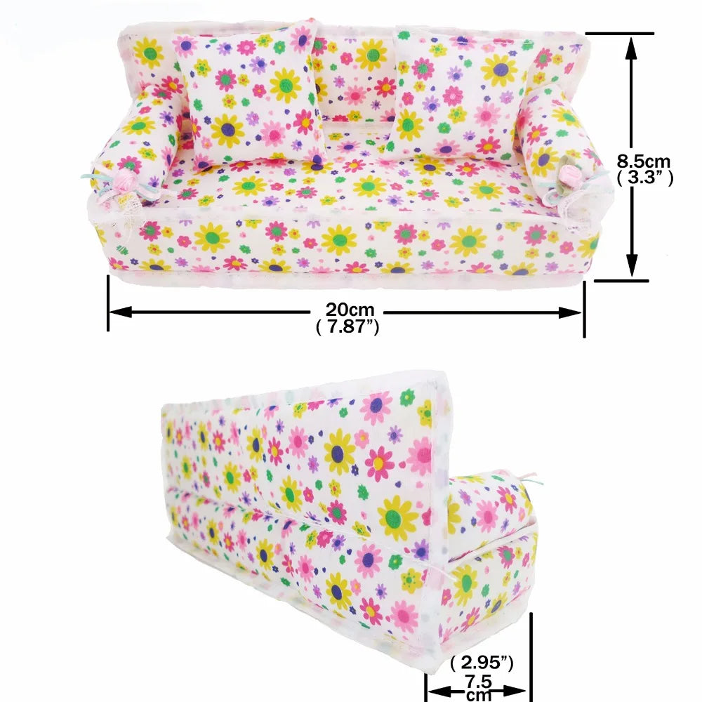 Furniture For Barbiees Doll Clothes Accessories Bed Mirror 1/6 Dollhouse Decoration Bjd Doll Accessories,Food Helmet for Barbies