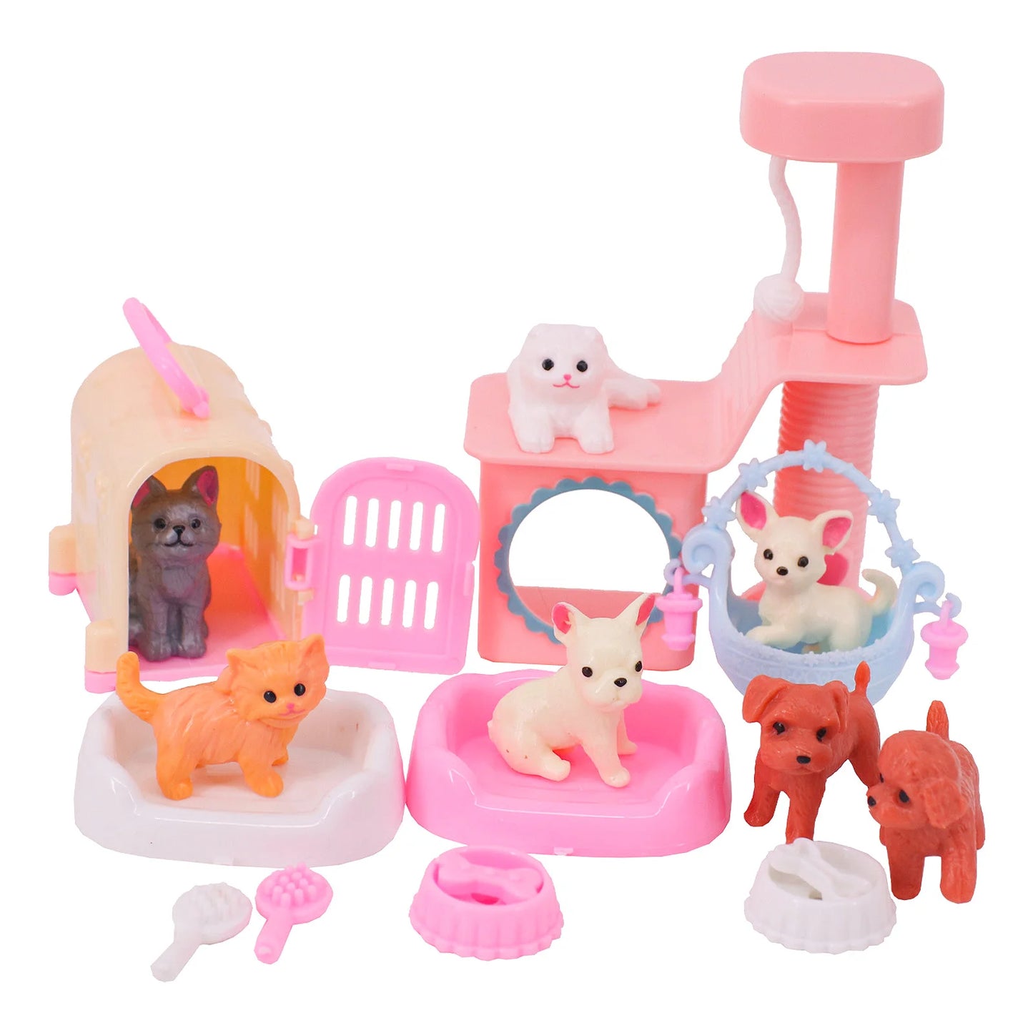 Furniture For Barbiees Doll Clothes Accessories Bed Mirror 1/6 Dollhouse Decoration Bjd Doll Accessories,Food Helmet for Barbies