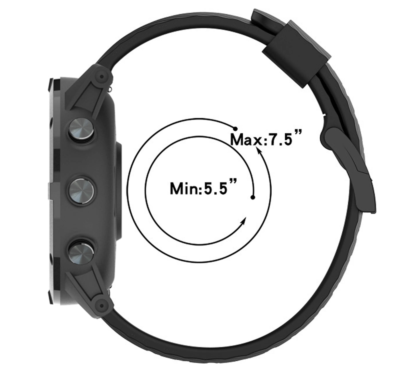 SUNROAD G5B GPS+GLONASS+BEIDOU+Triathlon Sport Watch 1.28 "IPS TFT Color Touch Screen 320MAH Battery BLE 5.0 For Android IOS