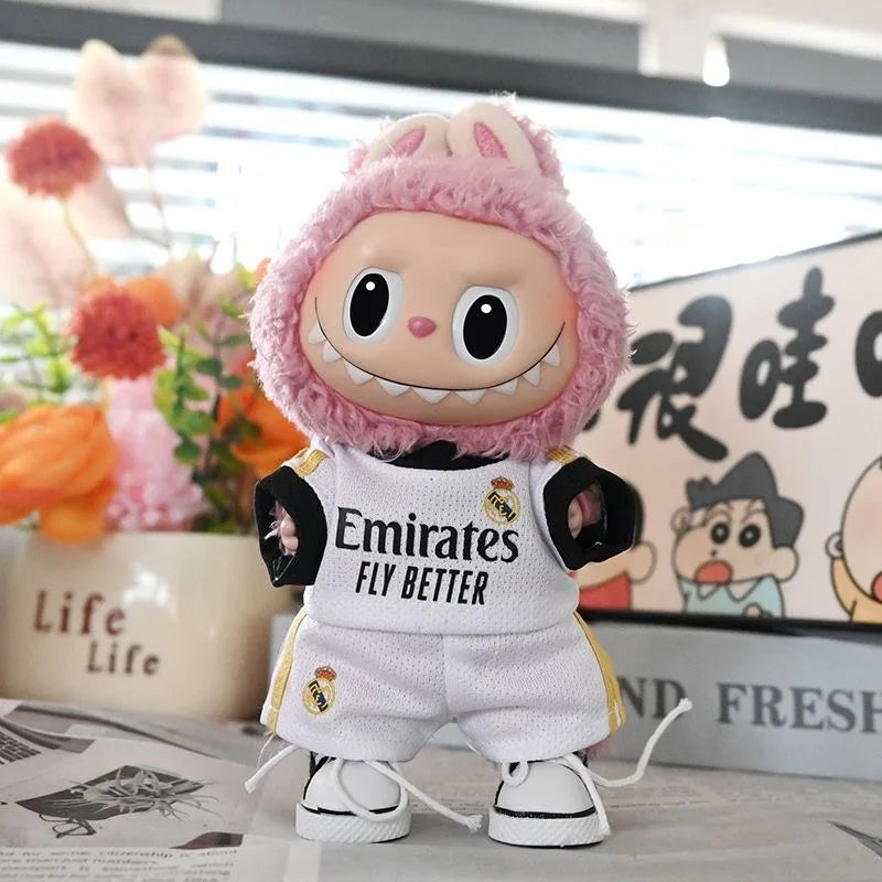 New 17cm Labubu Accessories Clothes Designer Suitable For V1 V2 V3 Labubu Pendants Cute Personality Fashion Birthday Gift 
