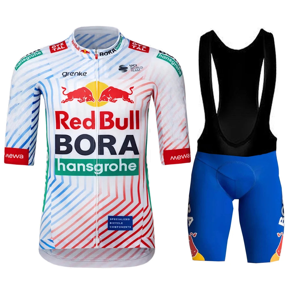 Red Bull Bicycle Clothing Jersey Cycling Uniforms for Men Jacket Team Set Bike Man Sports Bicycles Men's Cycling Suit Road Bikes