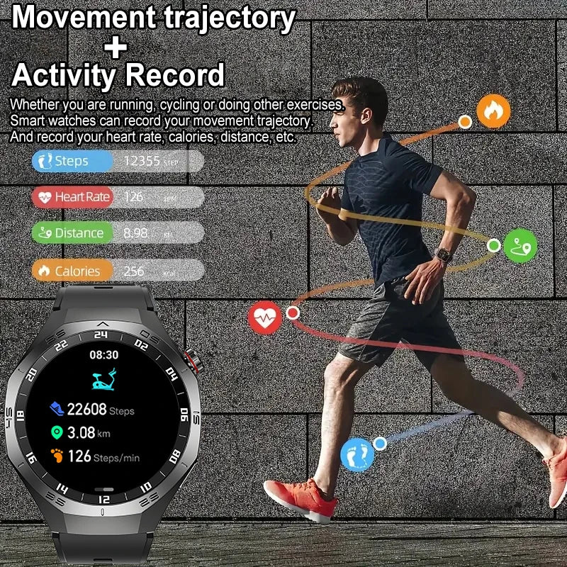 For HUAWEI GT5 Pro Smartwatch Men 360*360 HD AMOLED Screen GPS Motion Track Heart Rate Bluetooth Call IP68 Waterproof Smartwatch