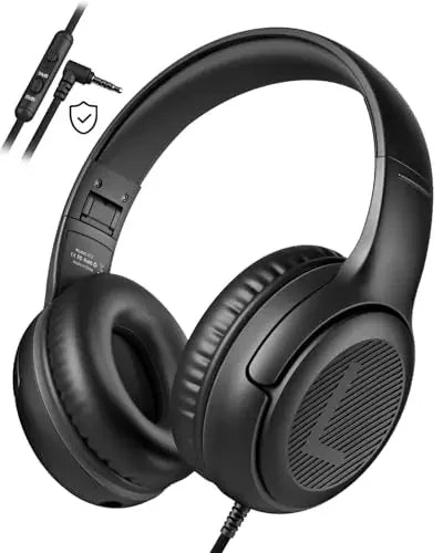 1/2/3Pcs AWATRUE AT2 Kids Headphones Wired Toddler Headsets with Mic Over-Ear Headphone Foldable on-Ear Design for PC,Laptop