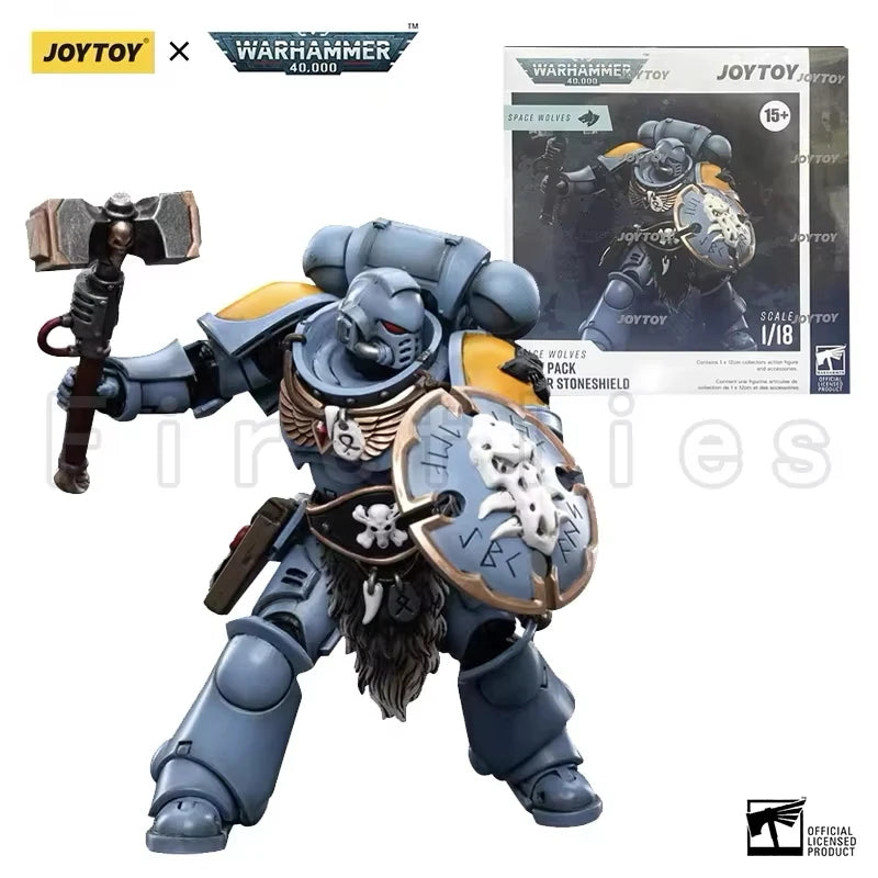 1/18 JOYTOY Actionfigur – Warhammer 40K Horus Heresy Space Wolves Logan Ghostwolf Mecha Modell