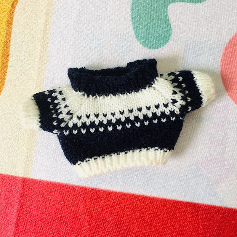 Doll Clothes for 20cm Idol Dolls Plush Star Doll's Clothing Sweater Stuffed Toy Outfit for Cotton Dolls Accessories DIY Gifts