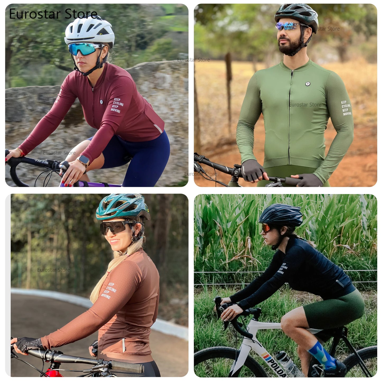 Cycling Jersey Small  Training Level Men Women Long Sleeves Cycling Jersey Breathable Man Cycling Maillott