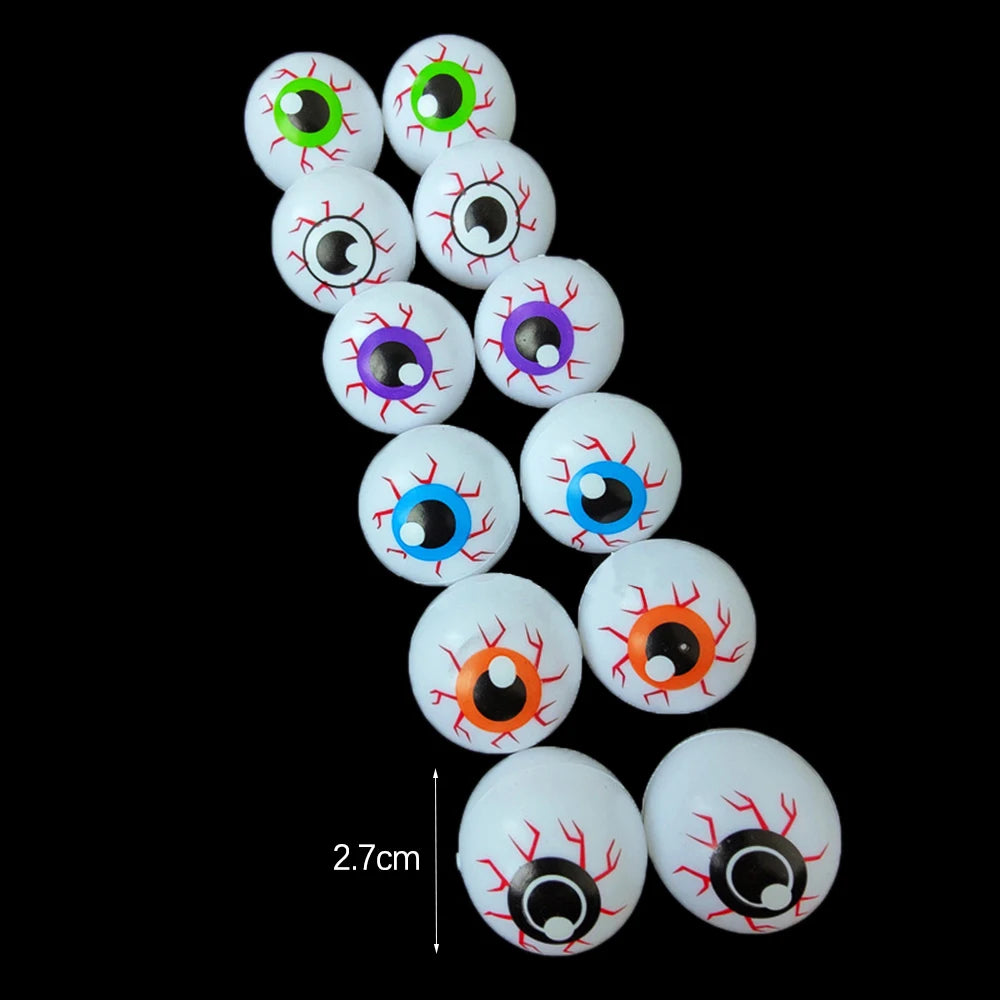12pcs Halloween Eyeballs Artificial Horror Scary Eye Balls Kids Trick or Treat Prank Terror Props Halloween Decoration 2024