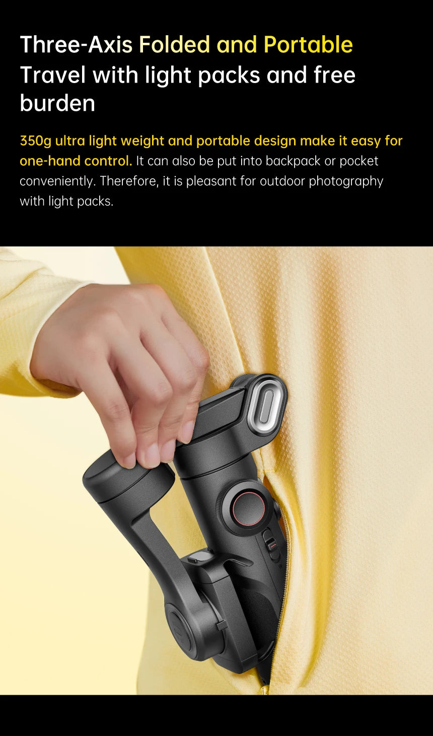 Smart XE 3-Axis Smartphone Gimbal Stabilizer with Fill Light