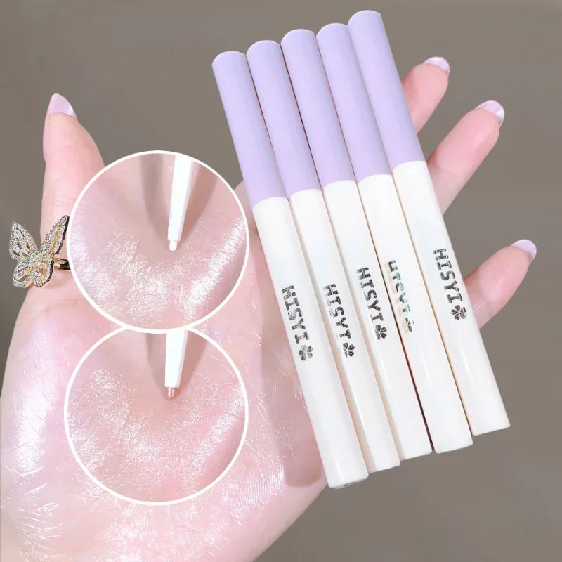 Diamond White Eyelid Highlighter Pen for Brightening Eye Glitter Golden Eyeliner Eyeshadow Stick for Stunning Makeup Results