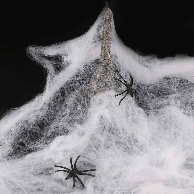 Halloween spider web simulation big black spider decoration bar scene layout props party decoration lawn scenery home decoration