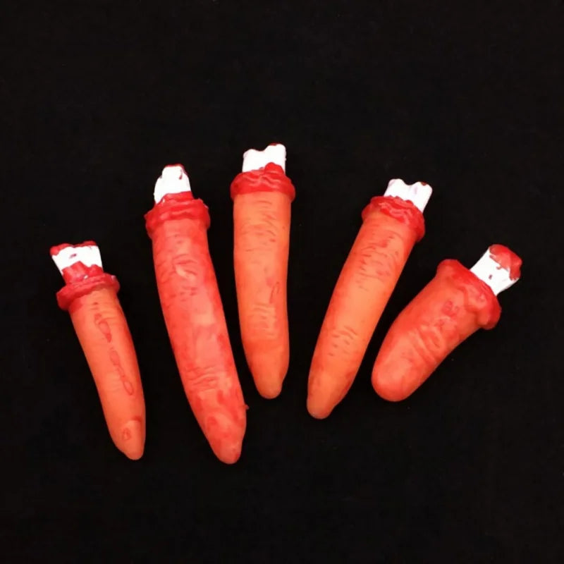 Halloween Horror Props Bloody Hand Haunted House Party Decoration Scary Fake Hand Finger Leg Foot Brain Heart Halloween Supplies