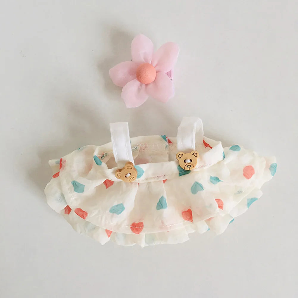 Clothes only 17cm Doll Clothes accessories for Ropa Labubu V1 V2 V3 Outfit Time to chill doll clothes