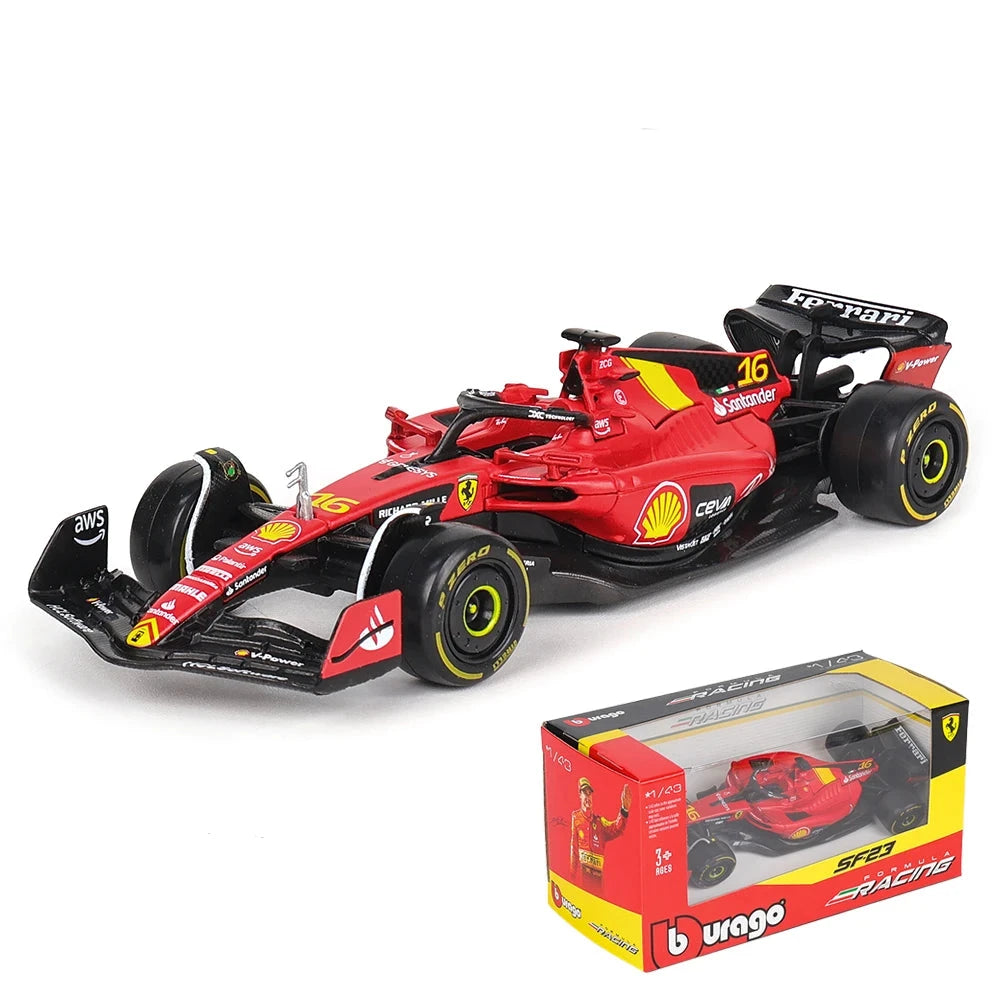 1:43 2023-2024 F1 Scuderia Ferrari SF24 SF23 Diecast-modus