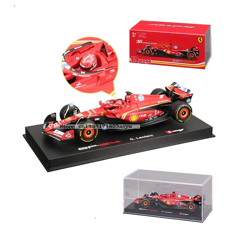 1:43 2023-2024 F1 Scuderia Ferrari SF24 SF23 Diecast-modus