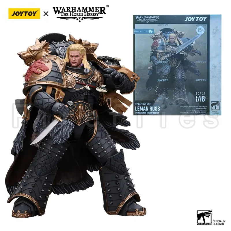 1/18 JOYTOY Actionfigur – Warhammer 40K Horus Heresy Space Wolves Logan Ghostwolf Mecha Modell