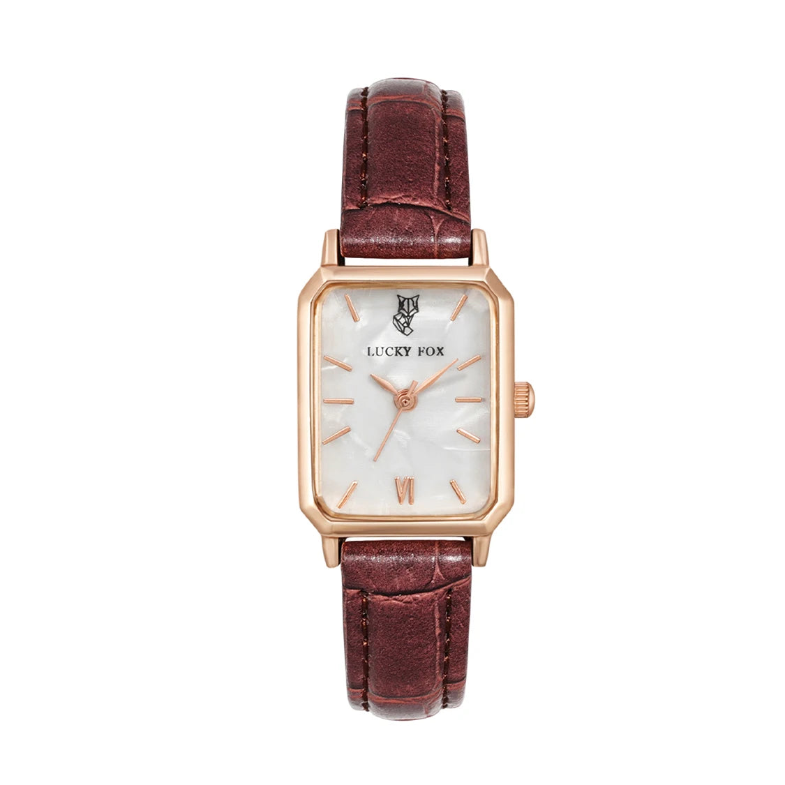 LUCKY FOX Women Watches Fashion Green Square Leather Quartz Watch Luxury Ladies Wristwatch Girlfriend Gift