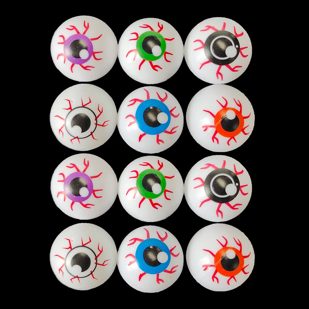 12pcs Halloween Eyeballs Artificial Horror Scary Eye Balls Kids Trick or Treat Prank Terror Props Halloween Decoration 2024