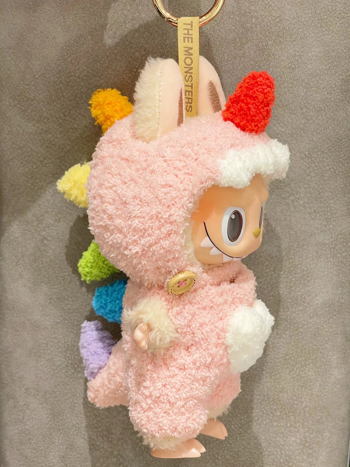 For 17cm Labubu Clothes Lovely Pink Velvet Rabbit Little Devil Trendy Outfit Accessories Fashion Gift