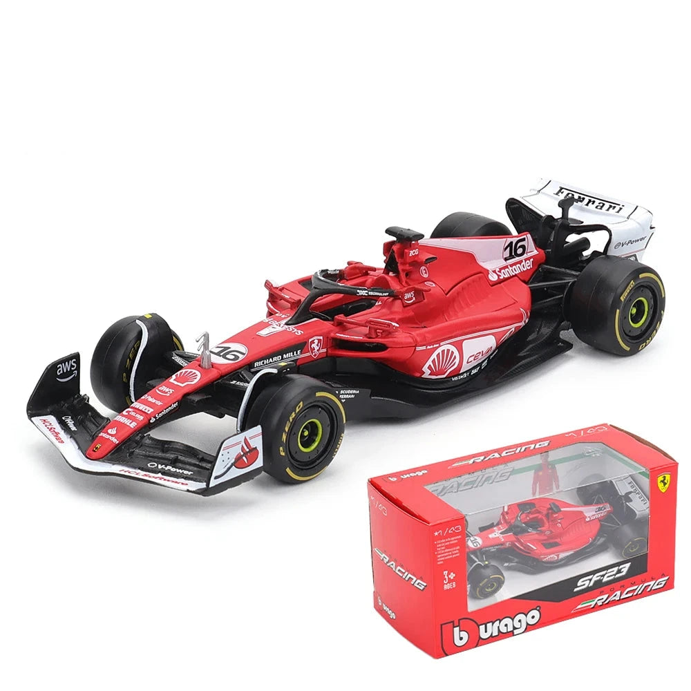 1:43 2023-2024 F1 Scuderia Ferrari SF24 SF23 Diecast-modus